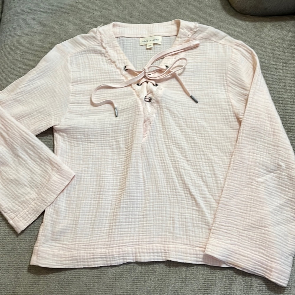 Anthropologie Cloth & Stone Gauze Blouse